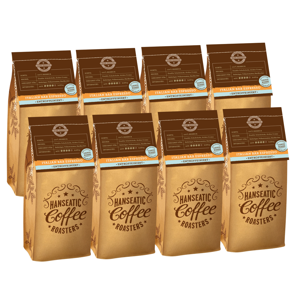 Italian Bar Espresso Entkoffeiniert  | Vorteilspakete