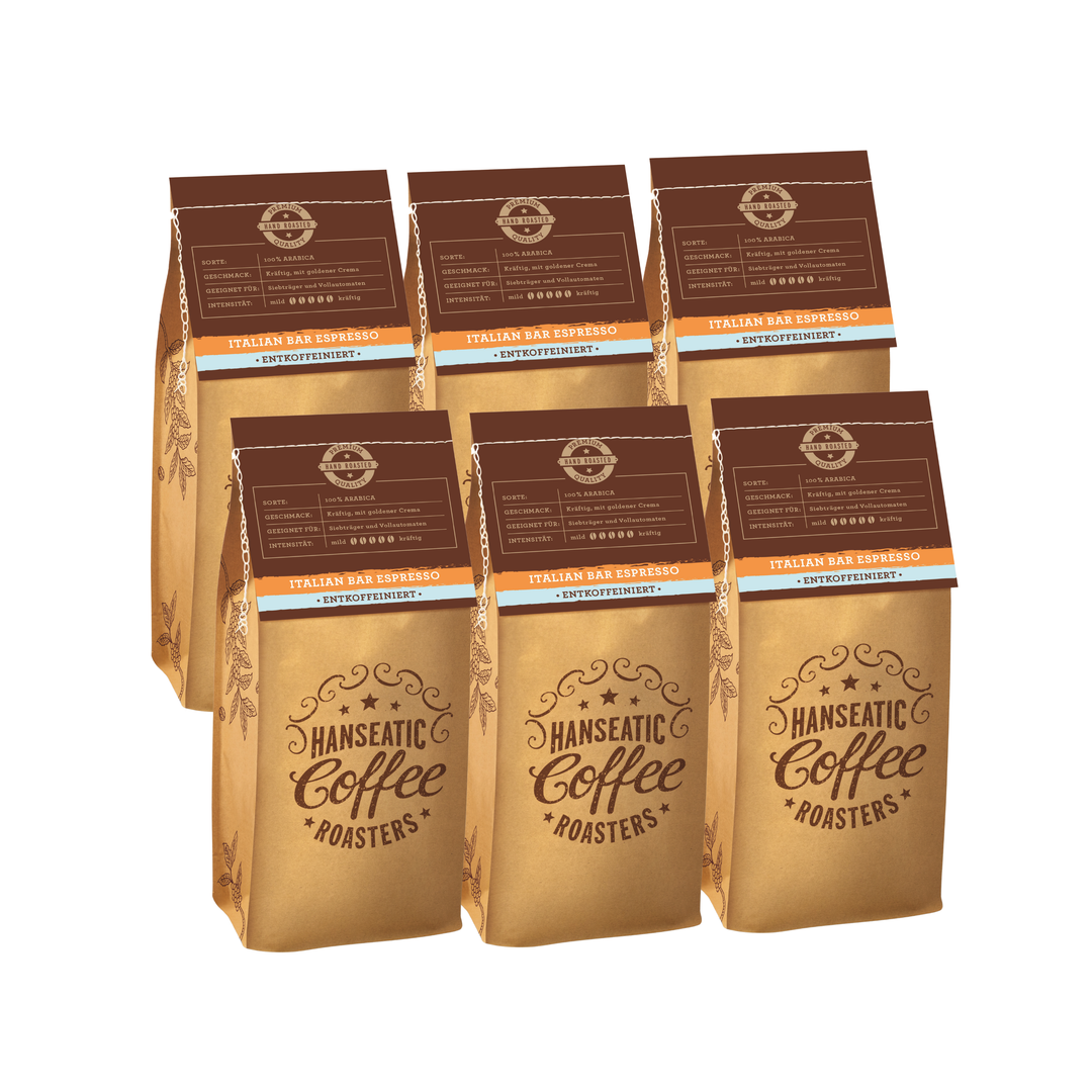 Italian Bar Espresso Entkoffeiniert  | Vorteilspakete