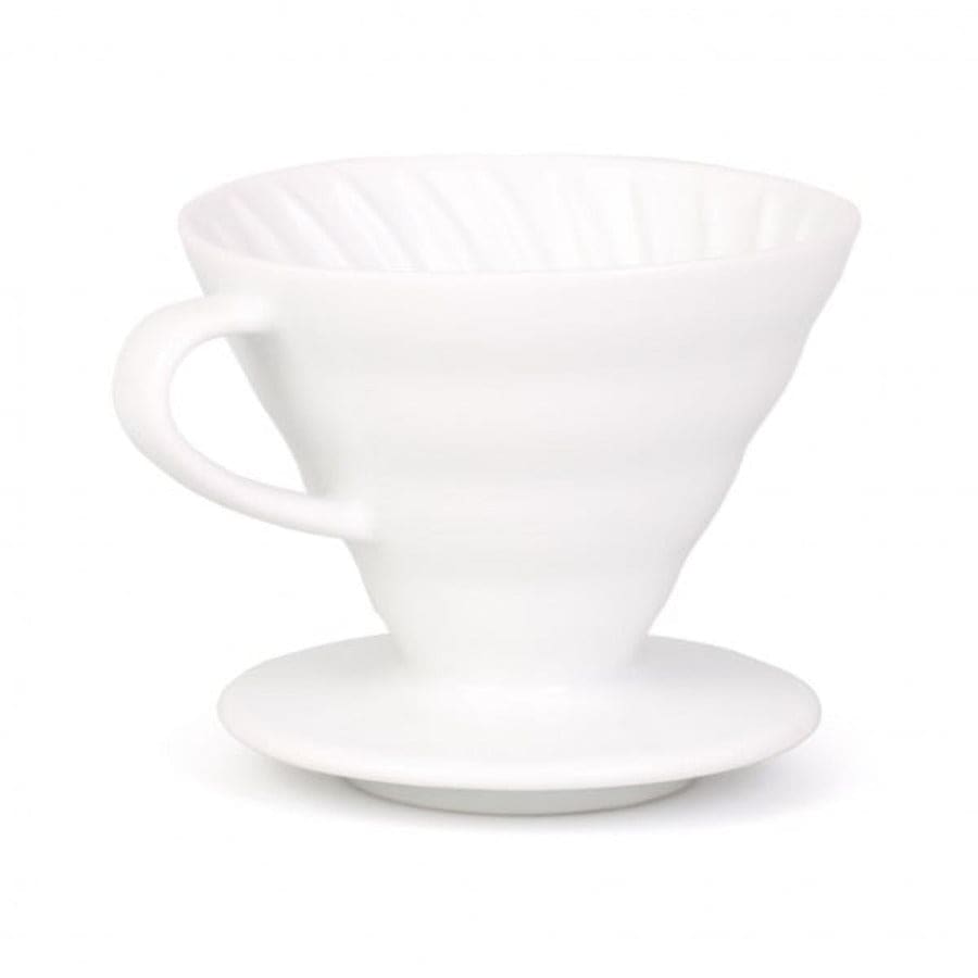 Hario V60 02 Handfilter Keramik weiß - Hanseatic Coffee Company 