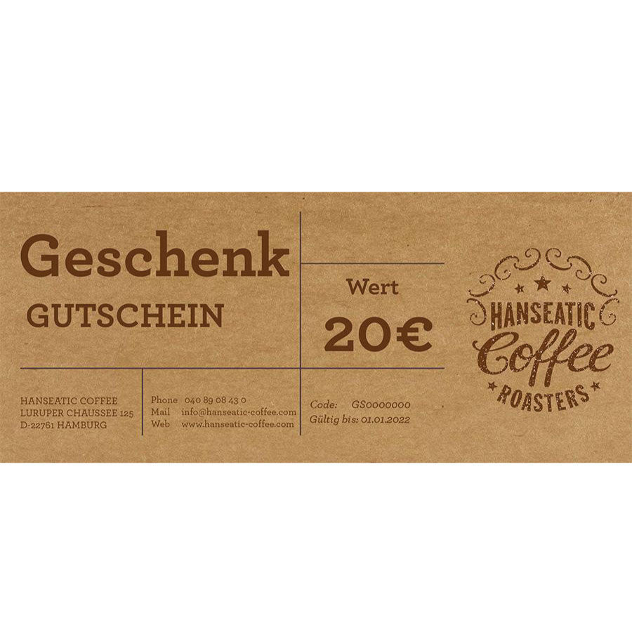 Geschenkgutschein - Hanseatic Coffee Company 